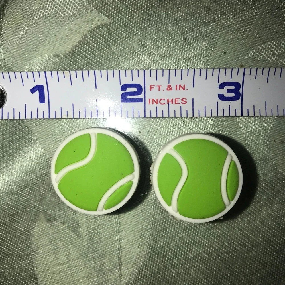 Tennis Ball Green Sport Shoe Charms